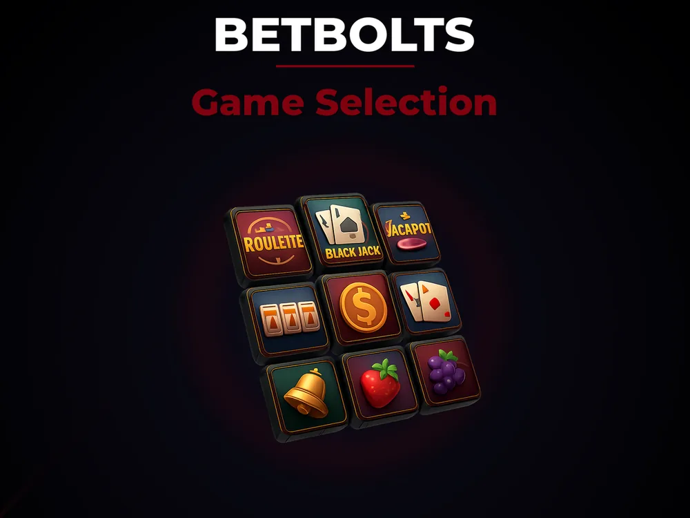 Betbolts - Game Selection